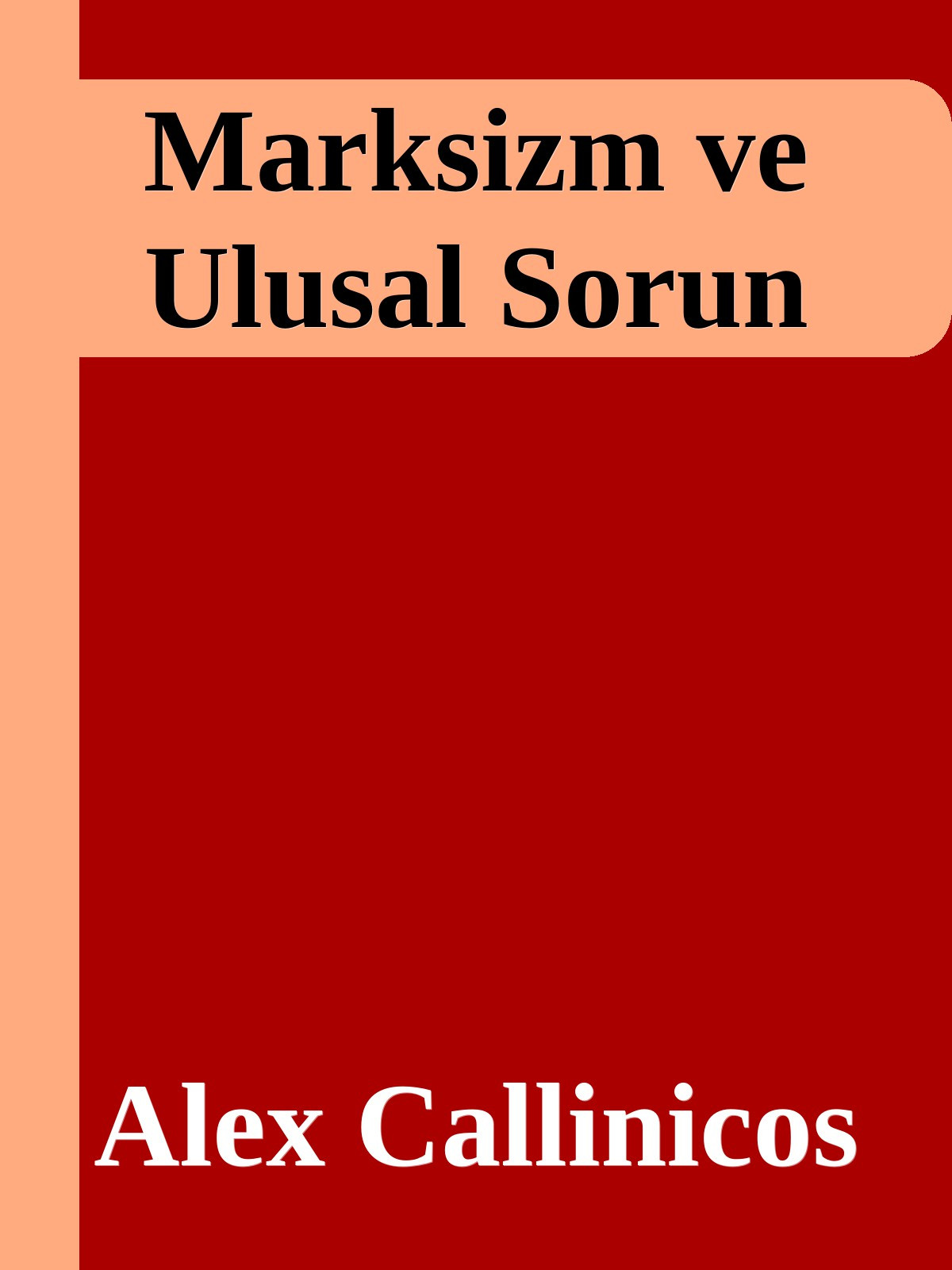 Marksizm ve Ulusal Sorun Kitap Kapağı