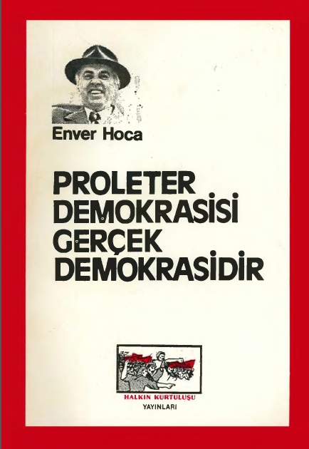 Proleter Demokrasi Gerçek Demokrasidir Kitap Kapağı