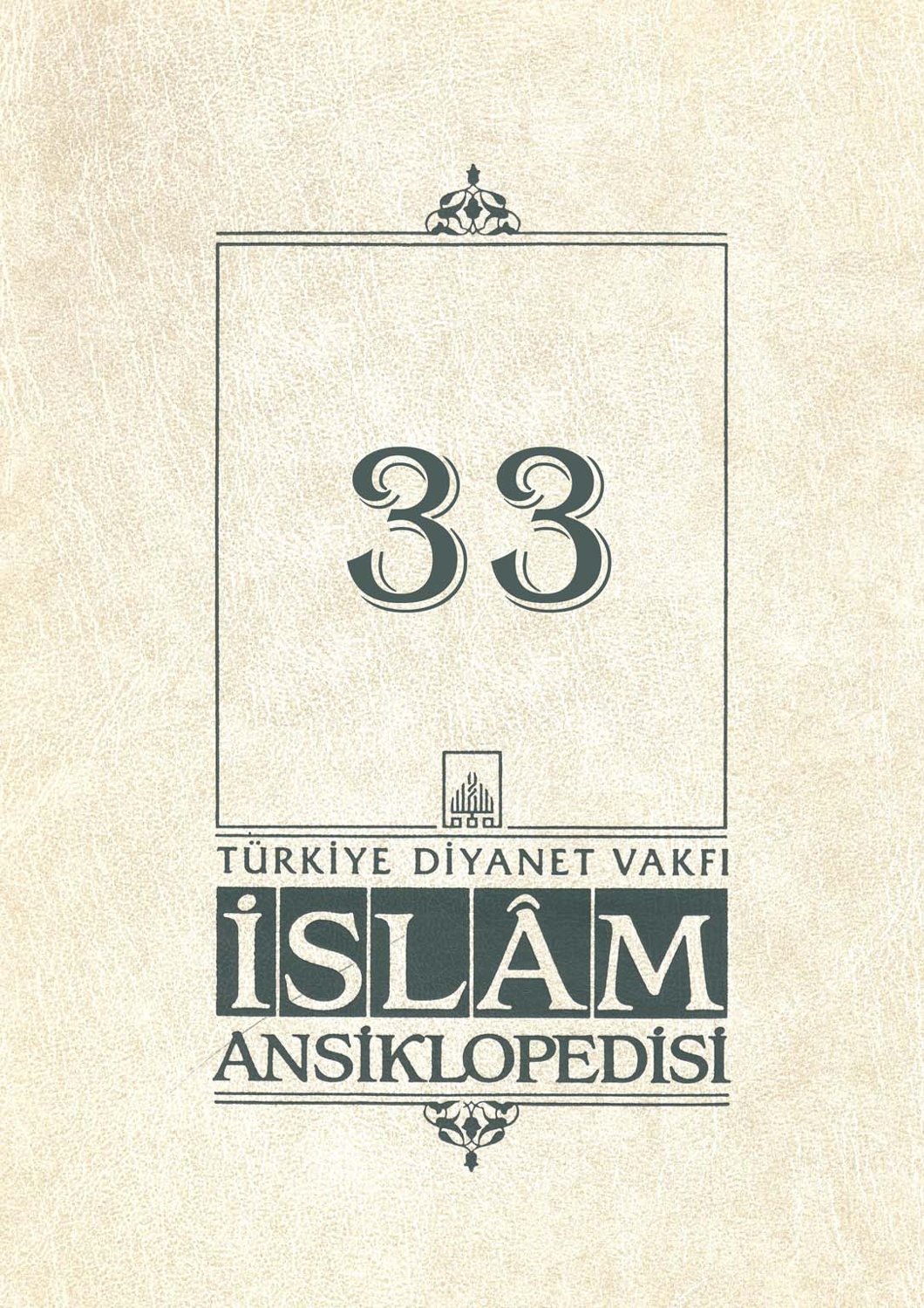 İslam Ansiklopedisi 33. Cilt Nesih Kitap Kapağı